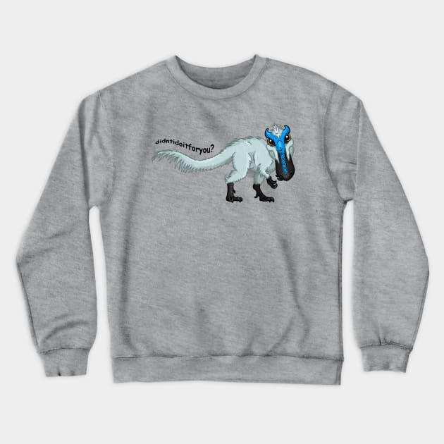 Borzoityrannus Crewneck Sweatshirt by SkeleCrewPaleo